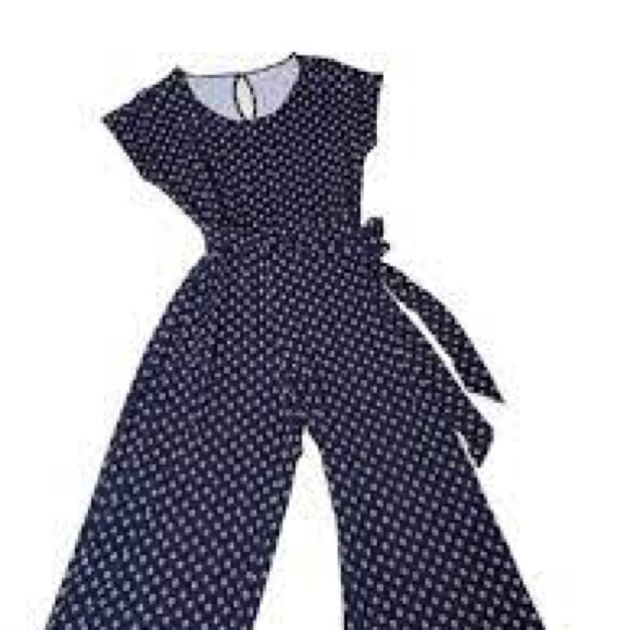 Old Navy Blue Crop Jumpsuit XS - Picture 2 of 6